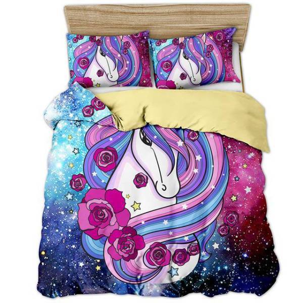 Cosmic Whirl Unicorn Bed Set